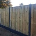 rotsmotief, betonplaat, antraciet betonpaal, 21 plank scherm.