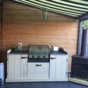 Buitenkeuken met overkapping