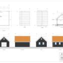 Bouwkundig tekenwerk landelijke schuur