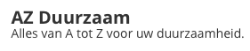 AZ Duurzaam Products B.V. AZ Duurzaam Products B.V.